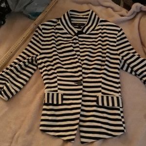 MONTEAU SIZE SMALL STRIPE JACKET